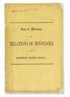 (MINNESOTA.) Taylor, James W. Northwest British America and its Relations to the State of Minnesota.